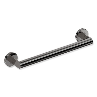 HEWI Metallics 40cm Support Rail - Glossy Black Chrome